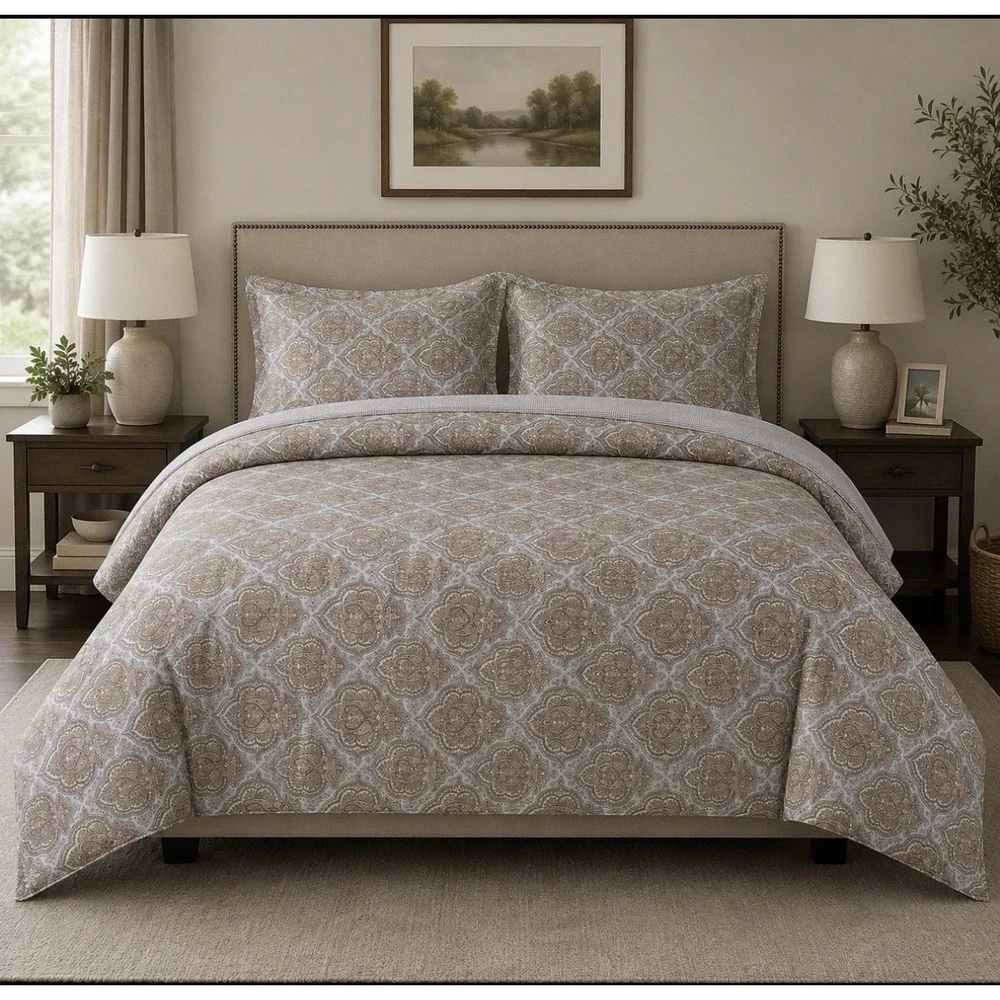Lauren Ralph Lauren Castlehead Paisley King Comforter Reversible W 2 King Shams